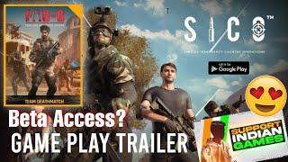 | SICO Indian Multiplayer Game | SICO Official Gameplay Trailer | faug game,faug tdm