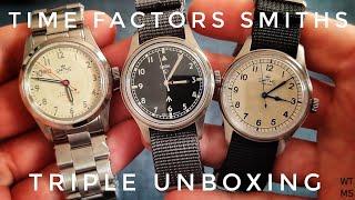 Triple Smiths Time Factors Unboxing - 36mm - PRS25 Expedition - PRS29-A & Air Ministry