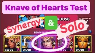 Empires & Puzzles Hero Test : Knave of Hearts in Team Synergy & SoLo Play️