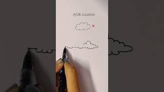 how to draw cloud #shorts #youtubeshorts #viral #video #drawing #viralvideo