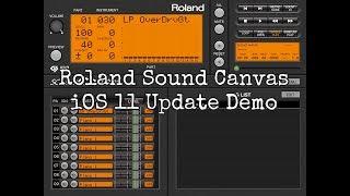 ROLAND SOUND CANVAS Updated for iOS 11 Demo for the iPad