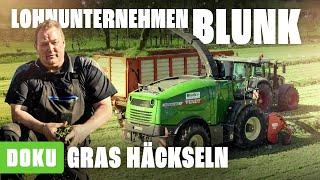 Lohnunternehmen BLUNK : Gras häckseln - Ersteinsatz des neuen Fendt Katana Häckslers (Traktor Video)