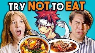 TRY NOT TO EAT CHALLENGE! - Anime Food | Teens & College Kids Vs. Food