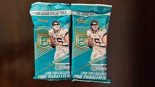 (2) 30 trading card Value Packs of Panini Donruss ELITE NFL  Football $7.98 Pink Parallels 