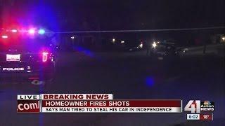 Independence homeowner shoots robbery suspect