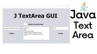 Java Text Area GUI Beginner Program
