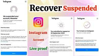 How to Recover Suspended Instagram Account | fix You submitted an appeal Instagram 167 or 180 days