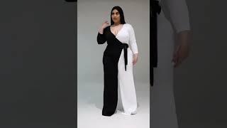 Plus Size Black and White Western Dress | Fashion Q | #shorts #youtubeshorts #status