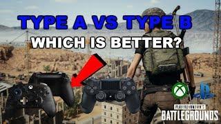 PUBG XBOX/PS4 BEST CONTROLLER SETTINGS - TYPE A VS TYPE B FOR IMPROVING AIM