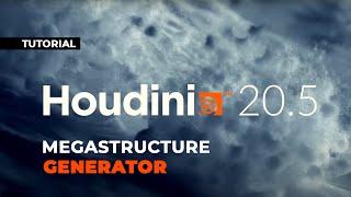 Houdini 20.5  Megastructure Generator [ Procedural Modeling ]