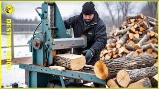 Fastest Automatic Firewood Processing Machine | World's Fastest Wood Cutting Chainsaw #38