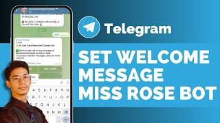 How To Set Welcome Message In Telegram Group || Rose Bot Me Welcome Message !