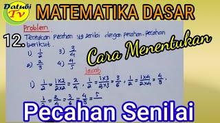 PECAHAN BIASA || Cara Menentukan Pecahan Senilai (Datubi Tv )