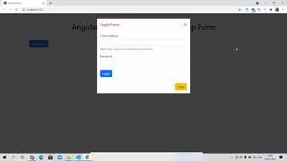 Angular 11 Bootstrap 5 Modal Popup Form Working Demo