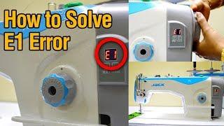 How to solve E1 error in Jack F4 Sewing Machine | Beginners Guide | DIY | #117