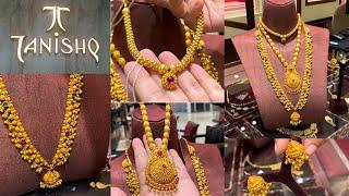 Tanishq latest gold tushi necklace 81,500₹ onwards | gold kolhapuri saaj necklace price