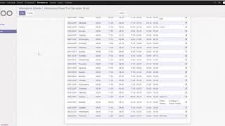 Odoo 10 HR Attendance Sheet