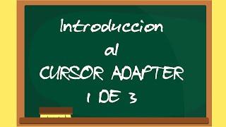 INTRODUCCION AL CURSOR ADAPTER EN VISUAL FOXPRO 1/3