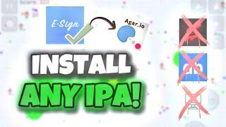 How to install/download any IPA file with *E-Sign* - No Revoke - [Agar.io Mobile]