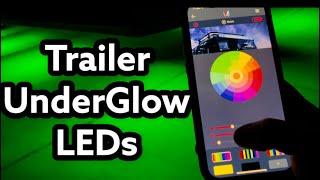 MicTuning C2 RGBW LED Rock Lights Installed On A Cargo Trailer!? Trailer LED Under Glow Lighting DIY