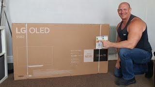 2022 LG B2 OLED Unboxing, wall mounting & Demo