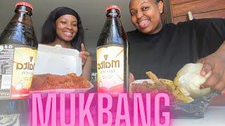 TRYING NIGERIAN  FOOD FOR THE FIRST TIME. #mukbang #foodreview #foodblog