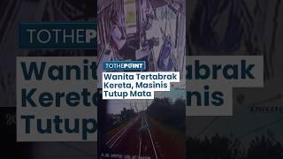 Viral Detik-detik Wanita Tertabrak Kereta Commuter Line di Bogor, Masinis hanya Bisa Tutup Mata