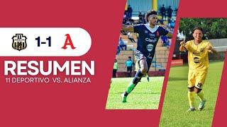  RESUMEN l 11 DEPORTIVO 1-1 ALIANZA l JORNADA 5 | APERTURA 2024