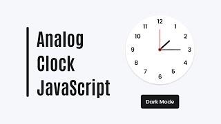 Create Analog Clock in HTML CSS & JavaScript