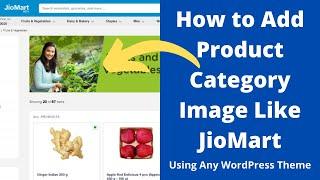 How to Add Product Category Image Like JioMart Using Any WordPress Theme (Hindi)