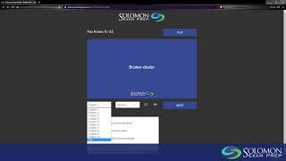 Flashcards Tutorial for Solomon Exam Prep