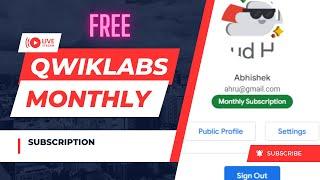 NEW Get Qwiklabs Credits Free MonthlySubscription #qwiklabs #qwiklabsarcade