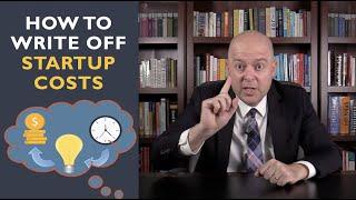 How to Write off Startup Costs