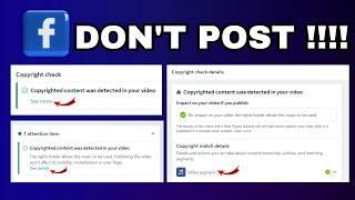 Do This Before Posting Videos On Facebook (COPYRIGHT CHECK)