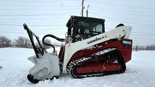 160 l/min vs 130 l/min: Shock! Installing a Niubo mulcher on a Lonking skid steer loader and the