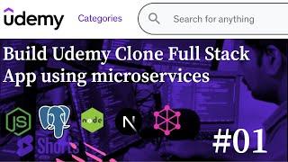 Udemy Clone Full Stack App development #01 (coming soon) #microservices #react