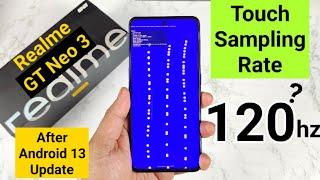 Realme GT Neo 3 Andriod 13 Touch Sample rate Test After Update 