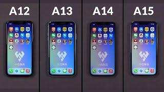 A12 vs A13 vs A14 vs A15 - SPEED COMPARISON