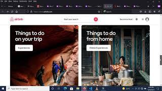Airbnb website mockup - using HTML, CSS and Javascript