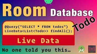 Room Database & Live Data | using Singleton Pattern