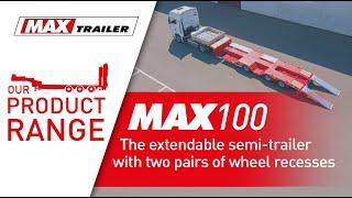 MAX100 – The extendable semi-trailer with two pairs of wheel recesses