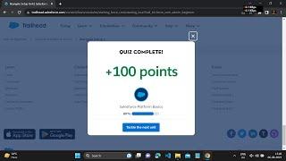 Admin Beginner Salesforce Platform Basics Navigate Setup | Navigate Setup trailhead quiz answer