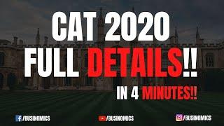 CAT 2020 || FULL DETAILS || IN 4 MINUTES || EXAM PATTERN || FEES || ELIGIBILITY CRITERIA ETC.