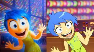 Inside Out 2 Original vs Anime (Inside Out Animation)