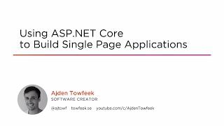 Course Preview: Using ASP.NET Core to Build Single-page Applications