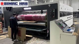 BIMAC HRB 1228 VACUUM TRANSPORT PRINTER SLOTTER DIE CUTTER MACHINE,CORRUGATED CARDBOARD  MACHINE