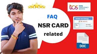 NSR Card Related Queries | #tcs #tcser