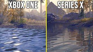 The Elder Scrolls Online - Series X Vs Xbox One Graphics Comparison (Console Enhanced)