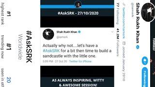 ASK SRK | Shah Rukh Khan Answering Fans Q&A Twitter Reply Moment Full Video | #ASKSRK | SRK VEVO