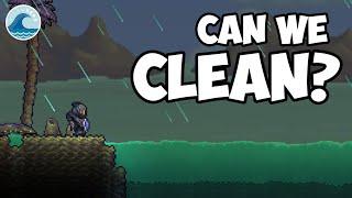 Can we CLEAN the Sulphurous Sea in Terraria? #TeamSeas